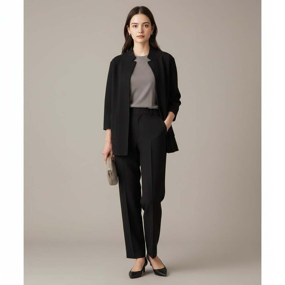 J.Crew Re-Imagined Merino Wool Open Front Sweater Jacket Patch Pocket Women L